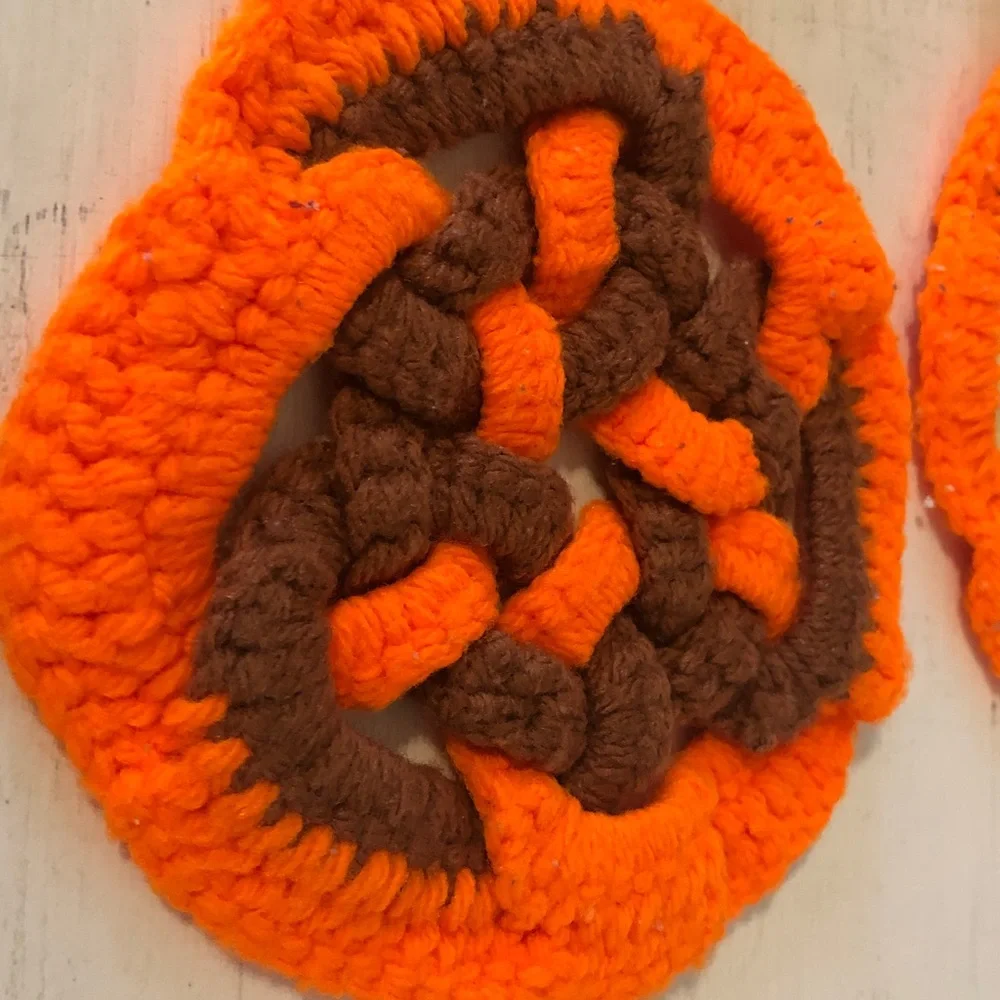 Lot of 5 Hand Crocheted Knit Hot Pad Potholders Trivets Variety of Shapes